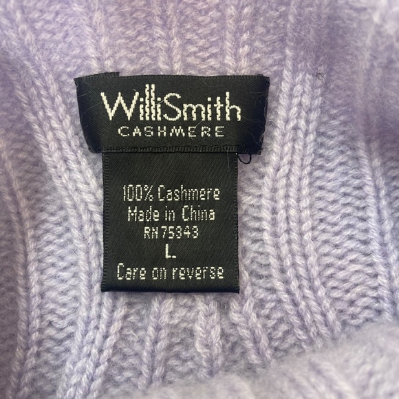 Lavender Cashmere Cable Knit Sweater Vest - Picture 5 of 6